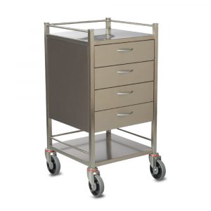 Complete Medical Australasia - Products - Medical Carts - SQ Series Dressing Trolley 4 Drawers