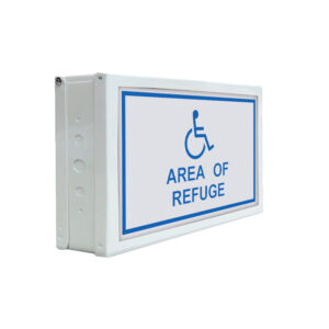 Complete Medical Australasia - Products - Warning Signs - Area of Refuge side view