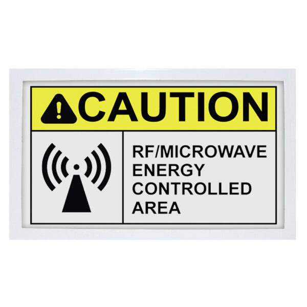 Complete Medical Australasia - Products - Warning Signs - Caution RF/Microwave Energy Controlled Area