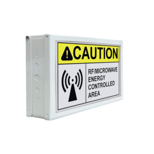 Complete Medical Australasia - Products - Warning Signs - Caution RF/Microwave Energy Controlled Area side view