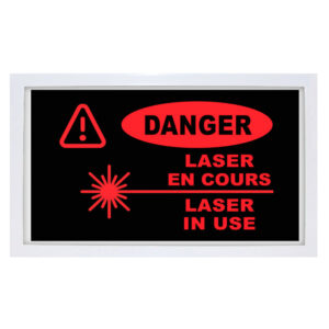 Complete Medical Australasia - Products - Warning Signs - Danger Laser In Use French English