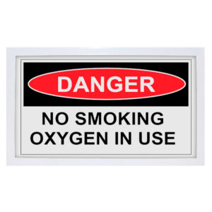 Complete Medical Australasia - Products - Warning Signs - Danger No Smoking Oxygen In Use