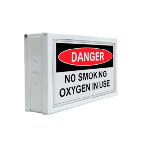 Complete Medical Australasia - Products - Warning Signs - Danger No Smoking Oxygen In Use side view